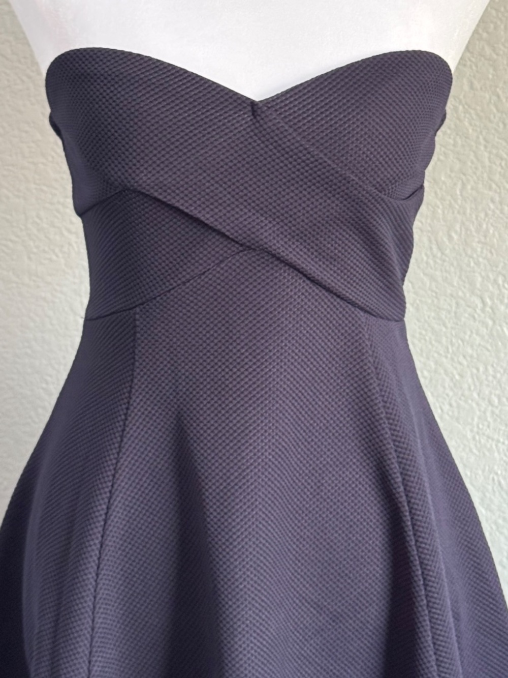 New Alythea Navy Blue Strapless Fit & Flare Mini Dress Size Small - Picture 3 of 10
